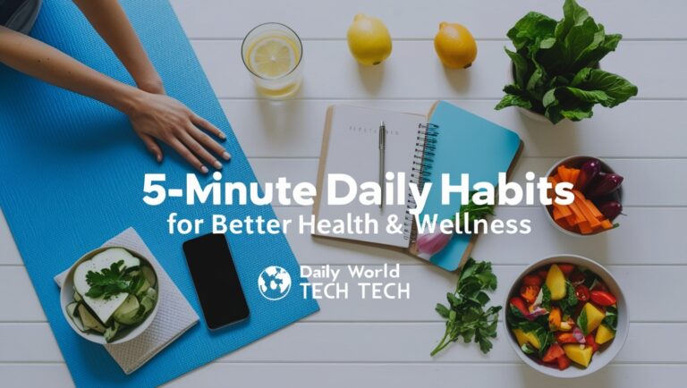 5-Minute Daily Habits for Better Health & Wellness